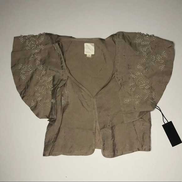 Line & Dot Crop Top Size Small - Picture 2 of 6